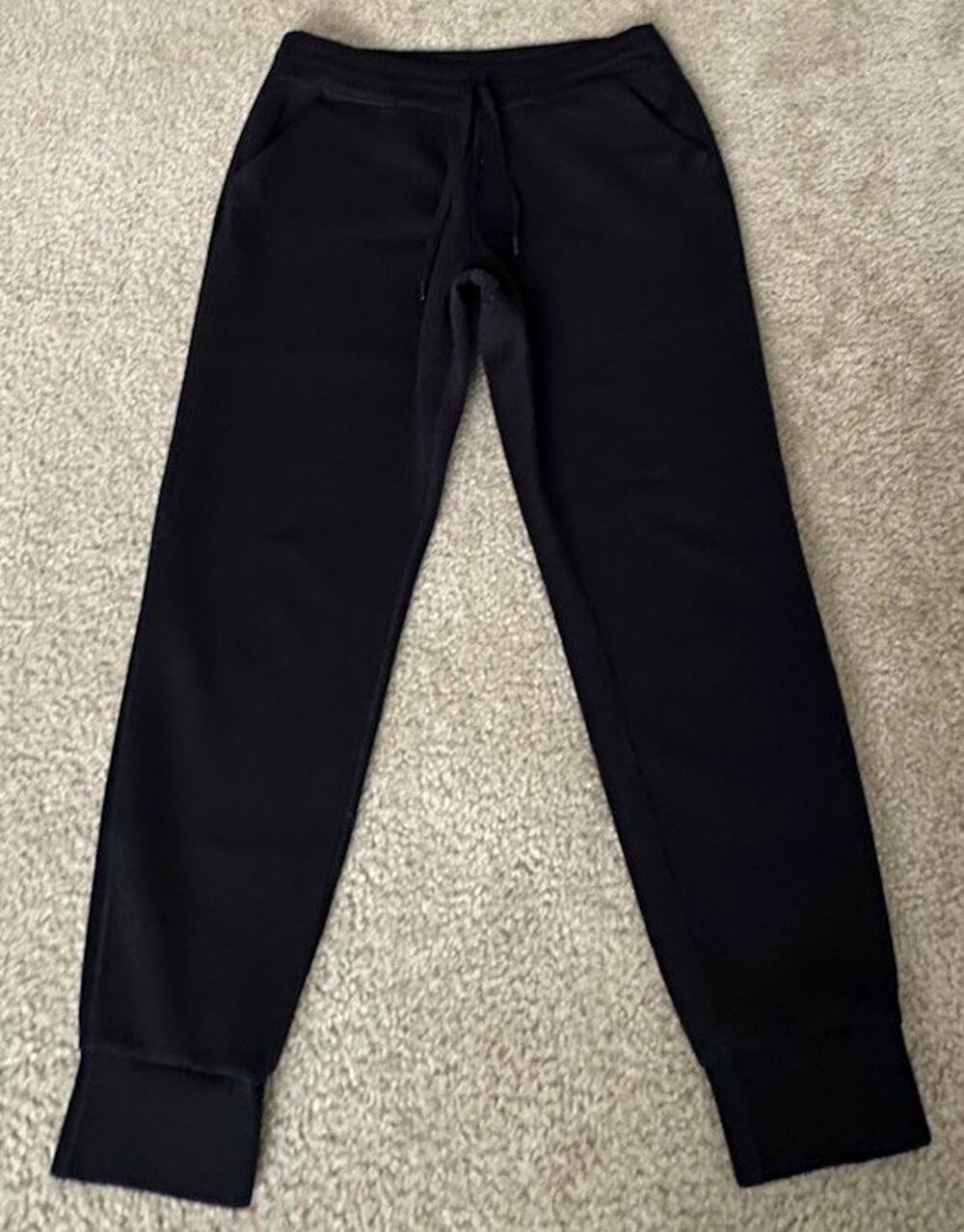 32 Degrees Heat Womens Medium Black Tech Fleece Jogger Pants Drawstring
